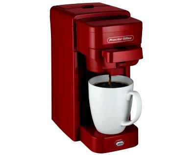 Single-Serve Coffee Maker (red)-49964