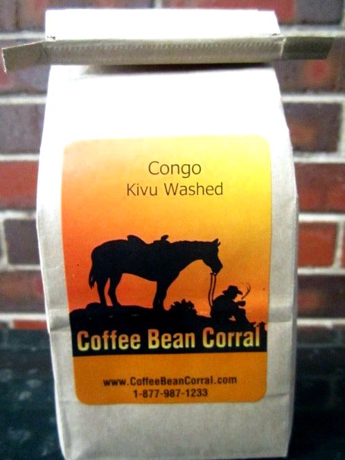 coffee bean corral bag of green unroasted coffee beans
