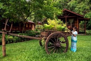 Hpa-an Lodge gardens in Myanmar